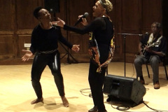 Live Improvisation with MFA Kera and Mike Russell of Black Heritage at Williams College and Smith College in 2019